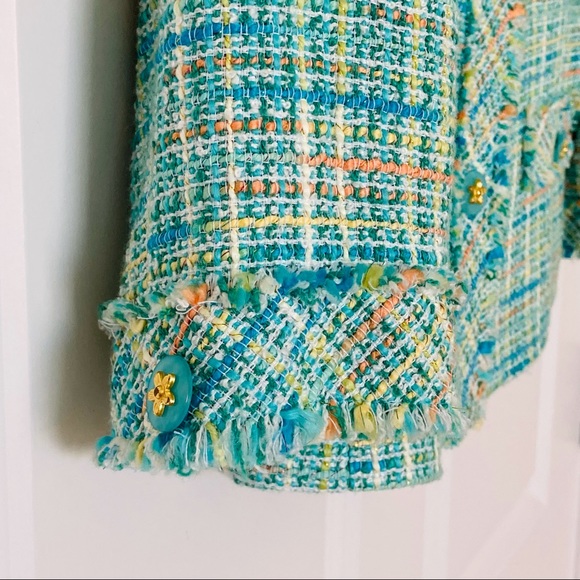 Henry Lee Vintage Boucle Knit Jacket Size 8 - Picture 6 of 6